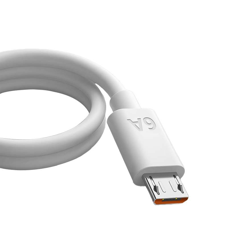 6A安卓快充數據線適用V8梯形插口手機MicroUSB充電線100W充電器線 5
