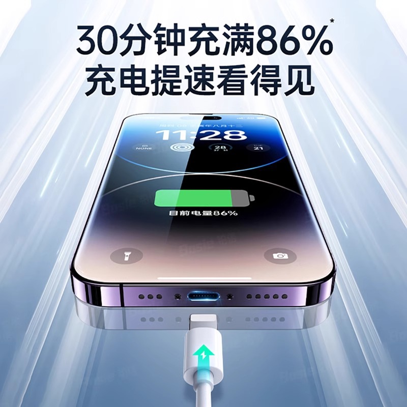 適用蘋果11充電線iphoen12/13手機ubs數據線15PD快充16pro雙typec 2