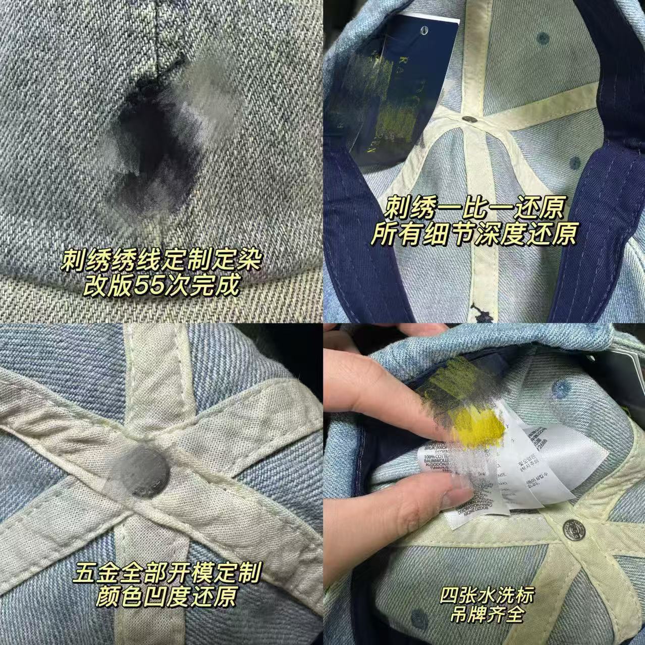 可掃碼原廠RL拉.夫帽子原廠男女情侶棒球帽保暖刺繡小馬標顯臉小 2