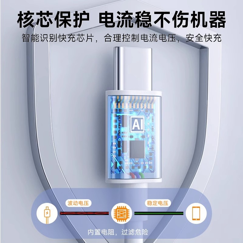 適用OPPO手機超級閃充數據線真我realme65W快充線80W充電器線套裝 3