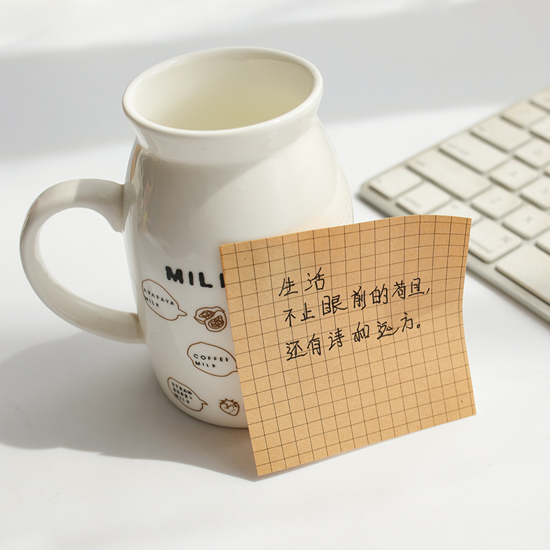 便利貼創意便籤本可撕學生用粘性記事方格留言本n次貼便籤紙辦公 3