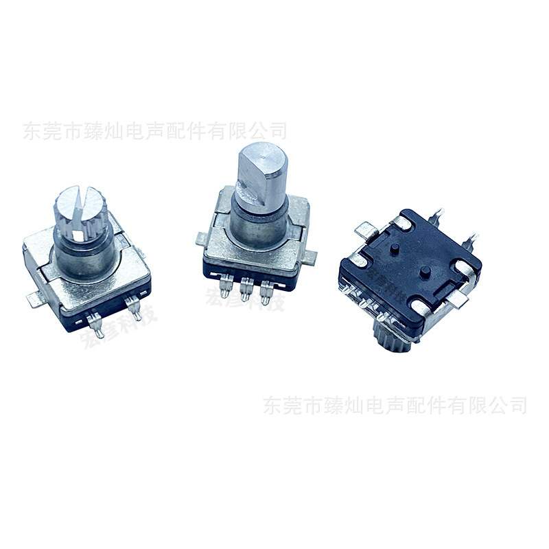 EC11貼片編碼器耐高溫360度旋轉音量旋鈕開關帶按壓20脈衝30位 5