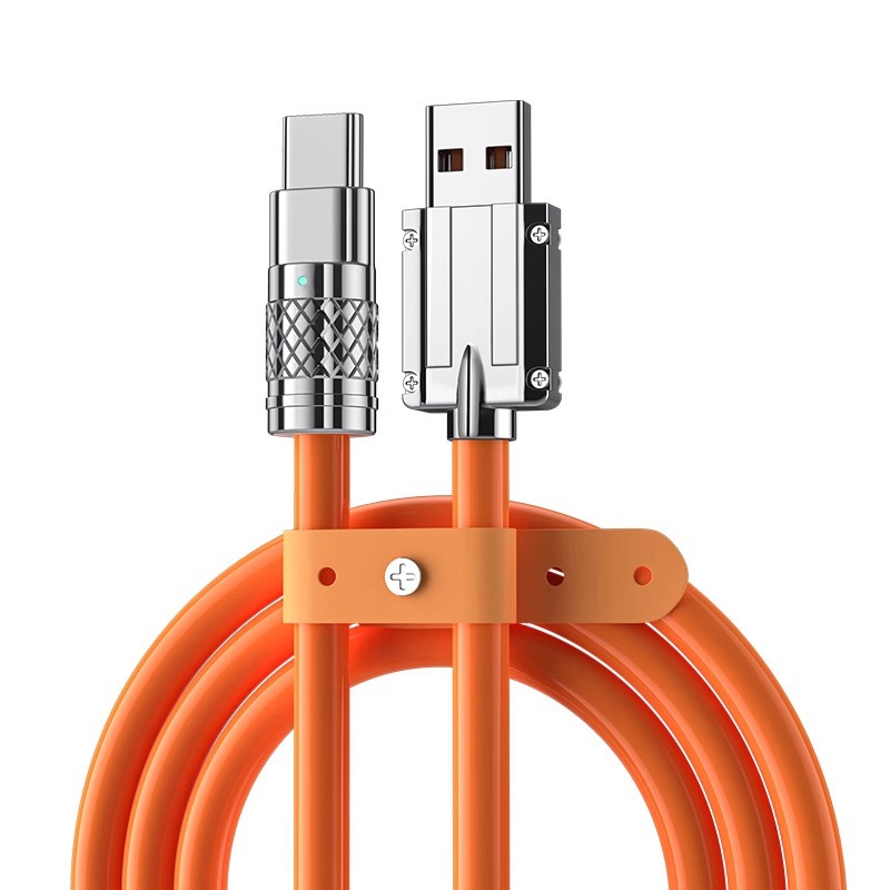 120W超級快充適用蘋果數據線iPhone充電線VIVOPPO小米榮耀手機tpc 5