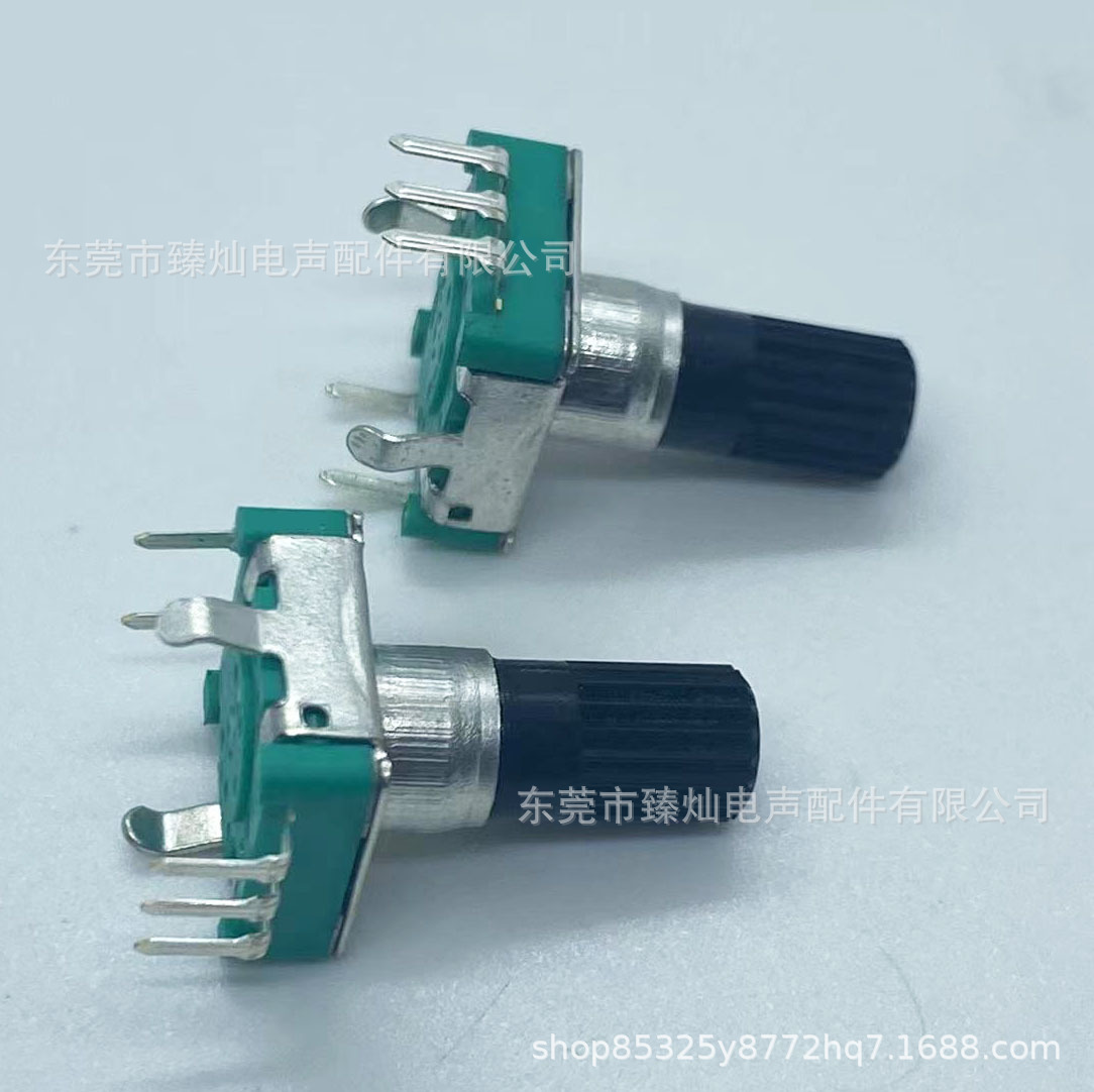 EC11增量型編碼器 帶開關塑膠柄12脈衝 檯燈直播燈數字定位旋鈕 4