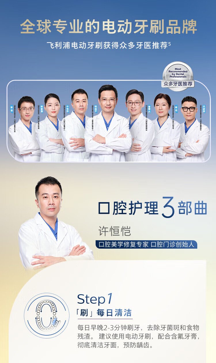 飛利浦 Sonicare 無線電動牙刷 HX2461-04（簡約粉玫瑰金款） detail 11