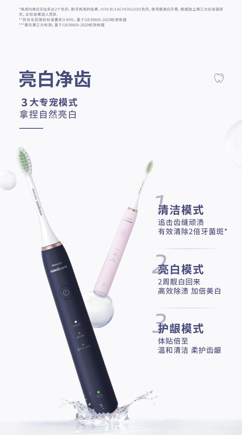 飛利浦聲波電動牙刷HX2461-06（深藍）｜現代簡約設計・多模式智能護齒 detail 5