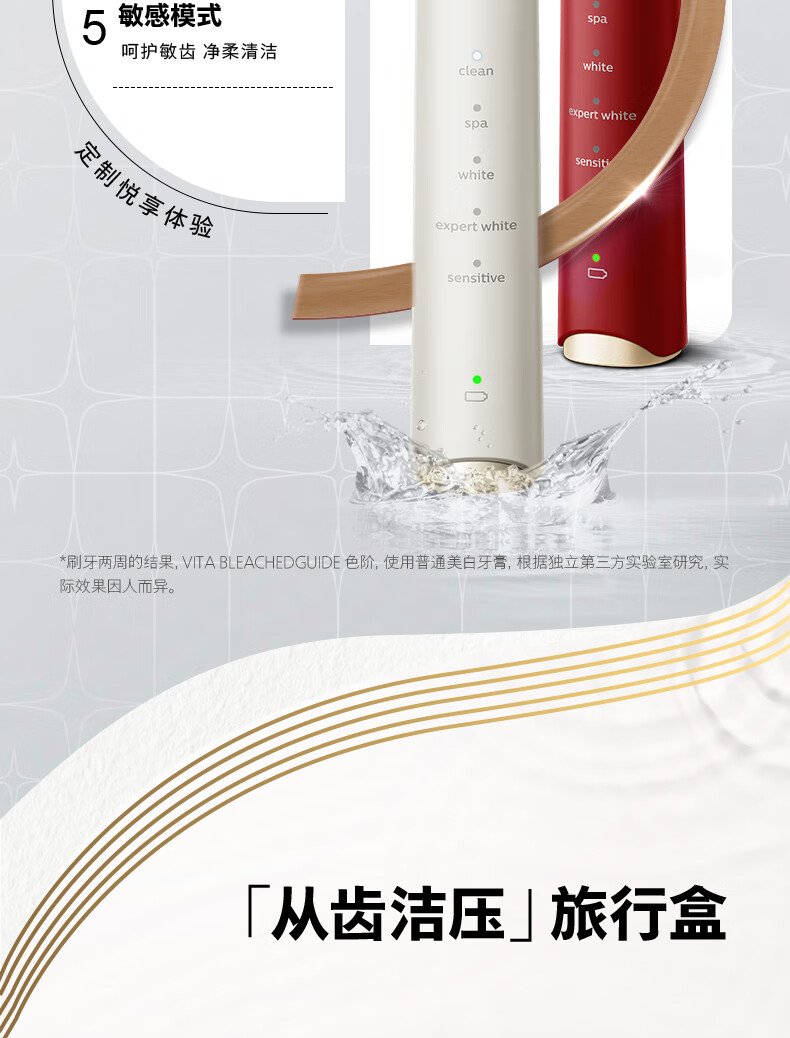 飛利浦 Sonicare 電動牙刷 HX2491/01｜30,000次/分鐘聲波震動｜智能壓力感應｜多模式護齒系統（含便攜充電旅行盒） detail 11