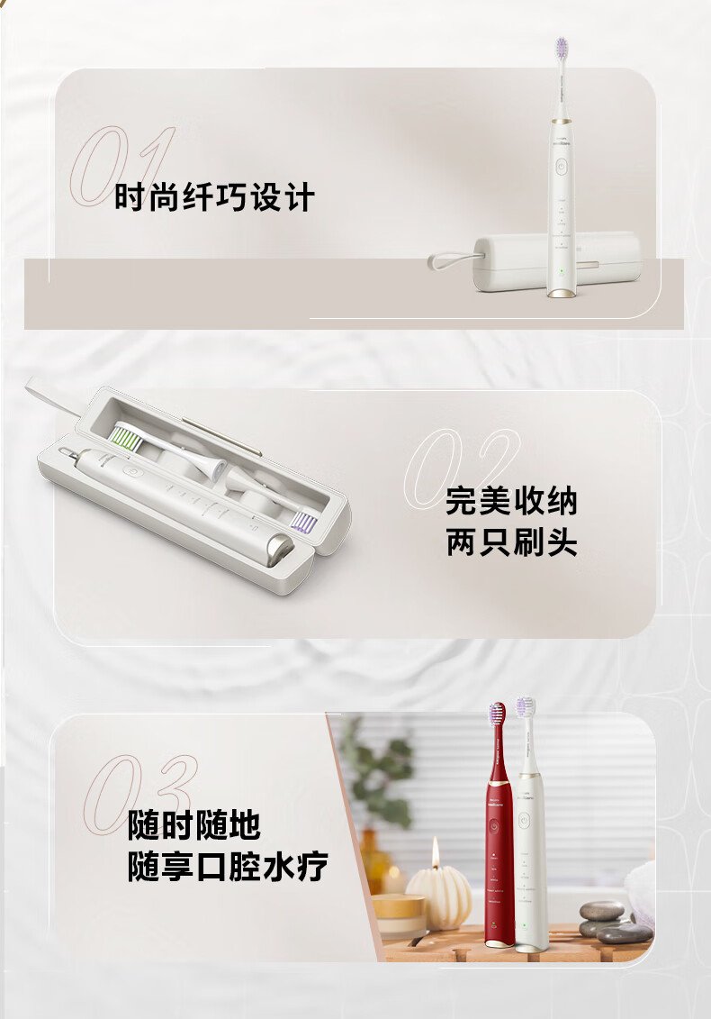 飛利浦 Sonicare 電動牙刷 HX2491/01｜30,000次/分鐘聲波震動｜智能壓力感應｜多模式護齒系統（含便攜充電旅行盒） detail 12