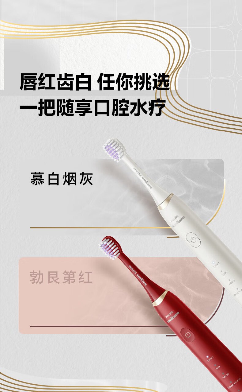 飛利浦 Sonicare 電動牙刷 HX2491/01｜30,000次/分鐘聲波震動｜智能壓力感應｜多模式護齒系統（含便攜充電旅行盒） detail 13