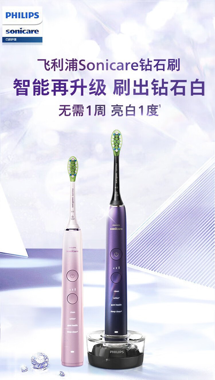飛利浦 Sonicare 電動牙刷 HX9911/69（紫黑時尚款） detail 1