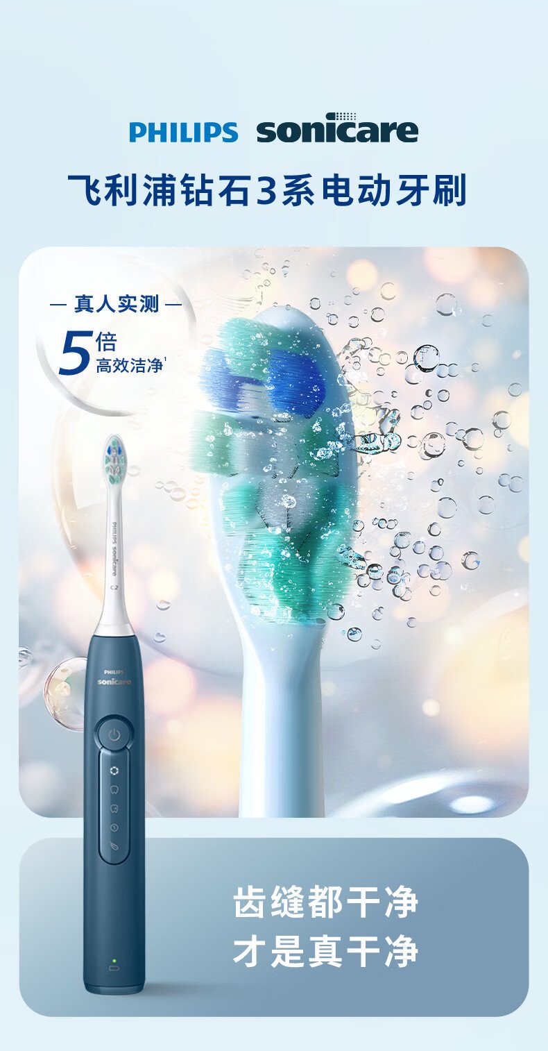 飛利浦 Sonicare 電動牙刷 HX5181/02 （星云藍｜現代簡約設計｜超音波科學潔牙） detail 1